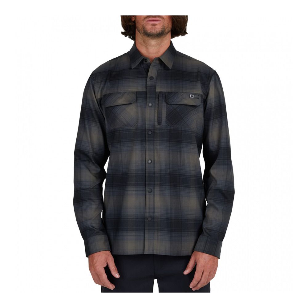 Salty Crew FATHOM TECH FLANNEL - Chemise Homme black