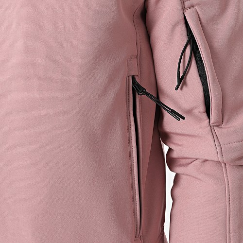 Veste Zippée A Capuche Rose