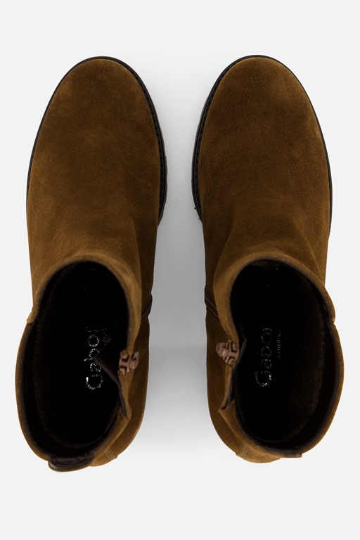Gabor Enkellaarsjes cognac Suede