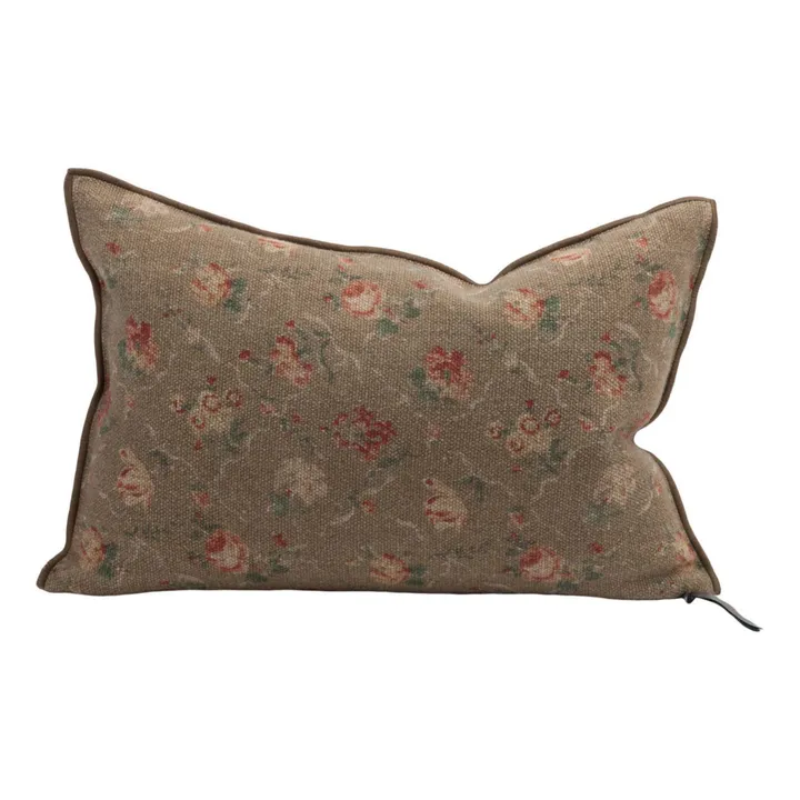 Maison de Vacances Coussin Vice Versa en lin Jardin Secret | Blush