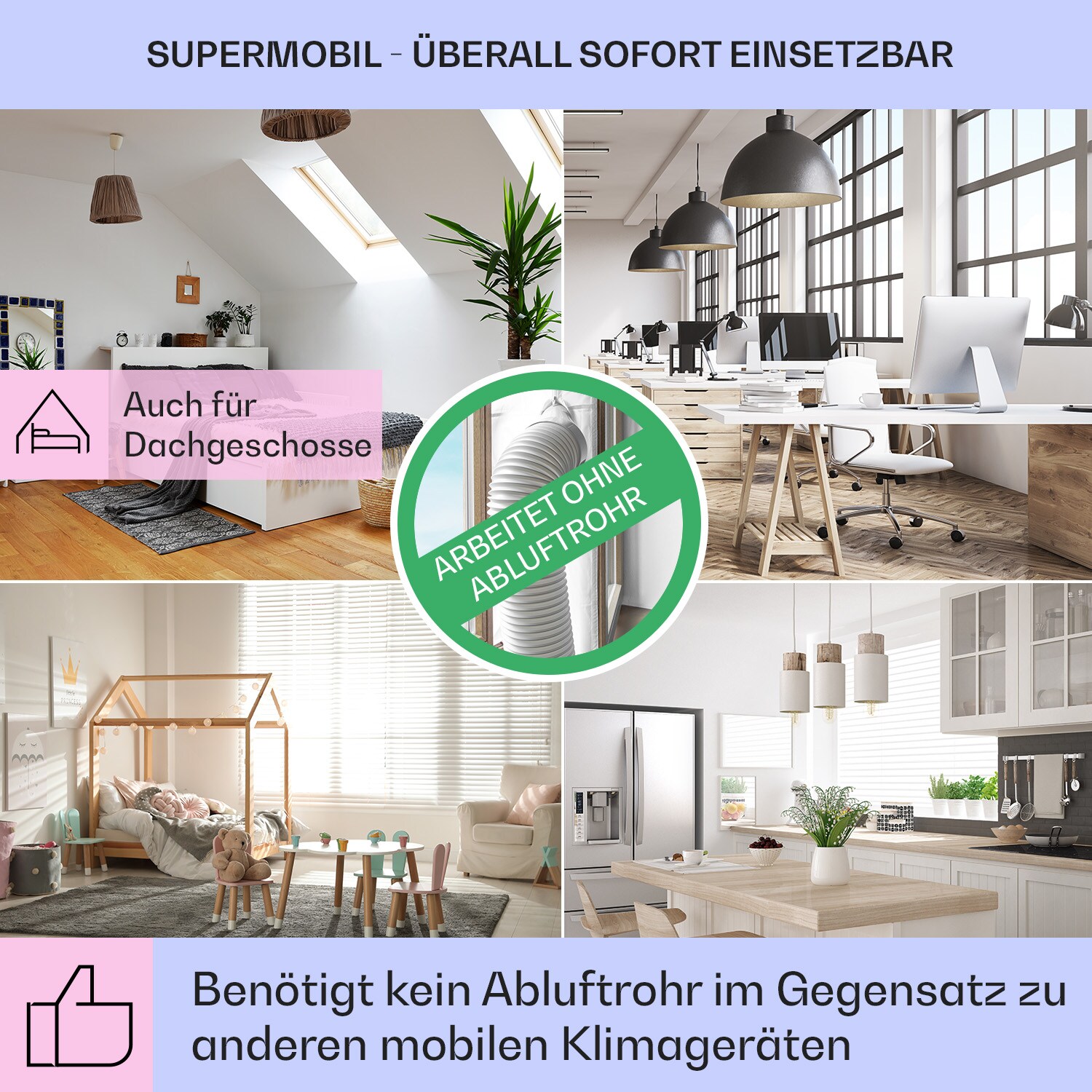 Polar Tower Smart Ventilator Luftkühler 7L 85W Fernbedienung Eispack Schwarz