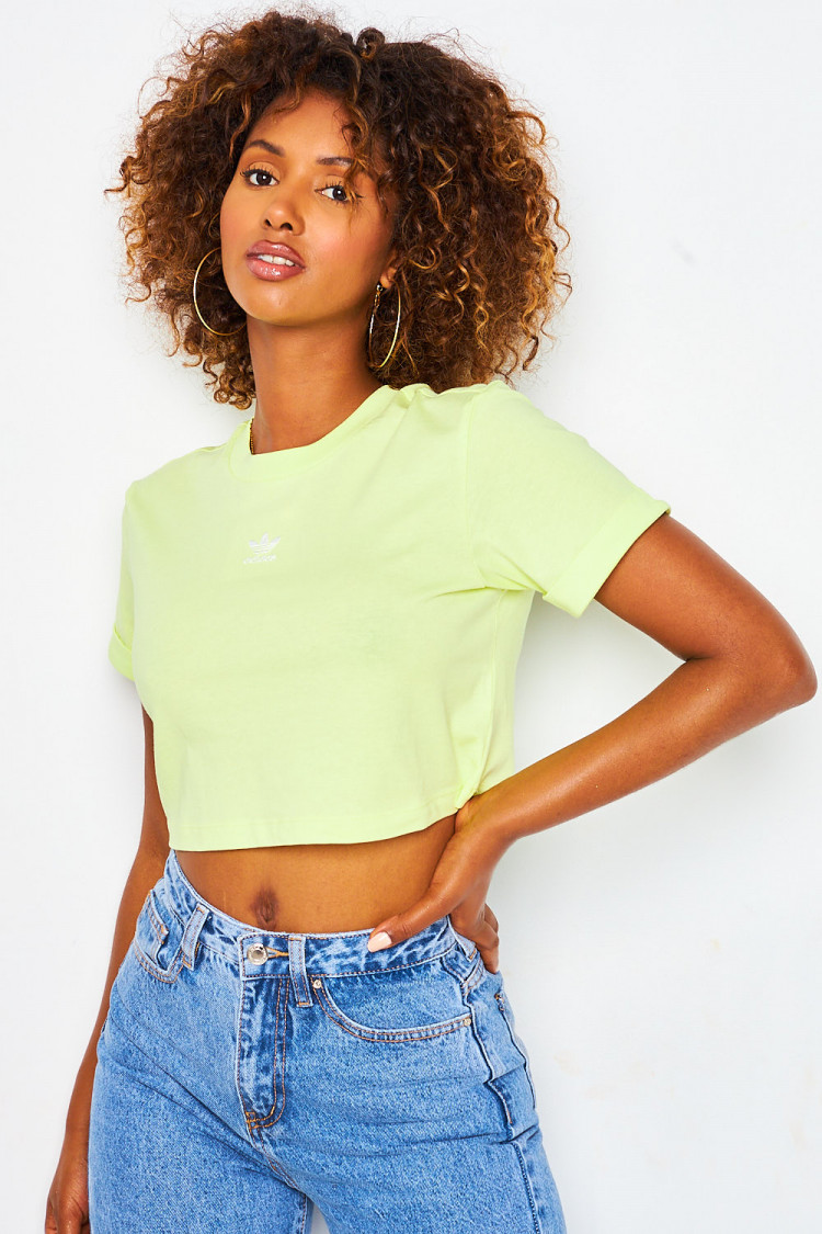 Crop top Adicolor Essentials jaune / adidas