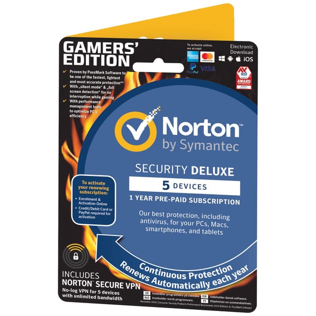 Norton Security Deluxe Gamers Edition