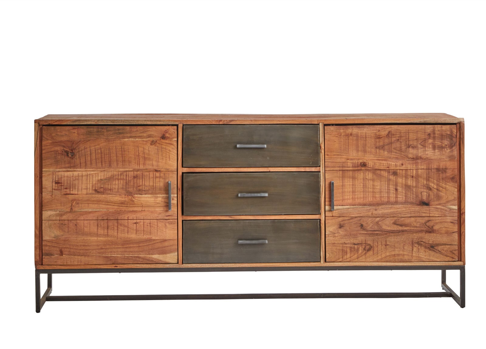 Sideboard JOHNSON 175 x 77 x 40 cm in Braun/Grau