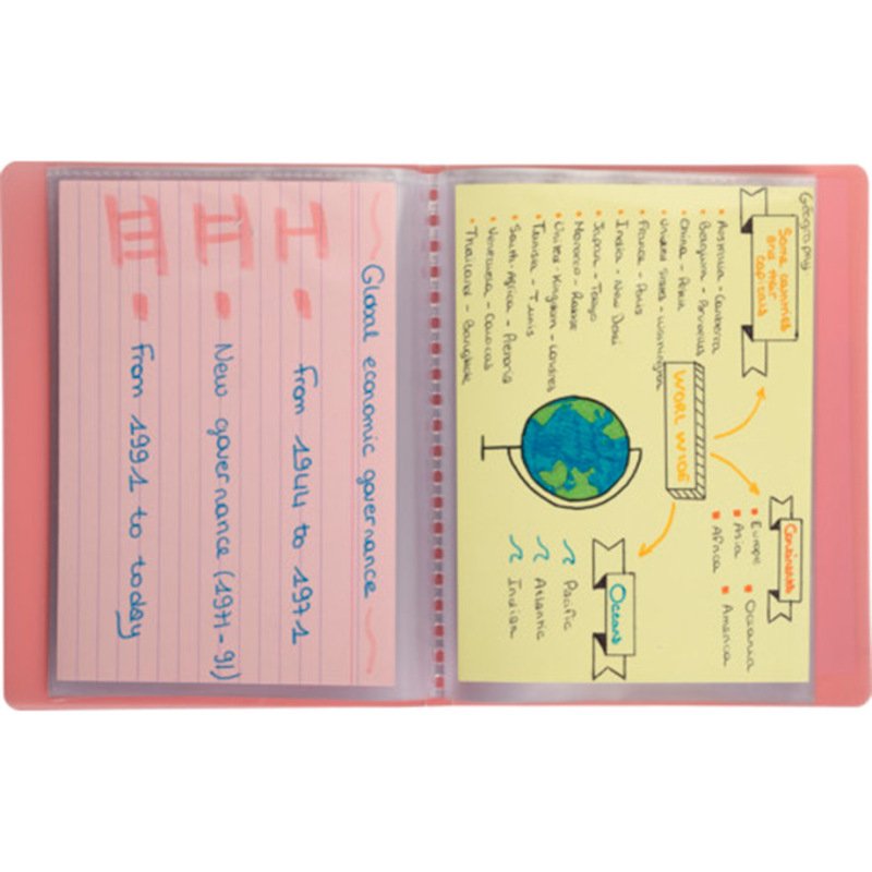 Porte-documents exacompta kreacover  polypropylene      110x150mm 40vues assortiment  pastel