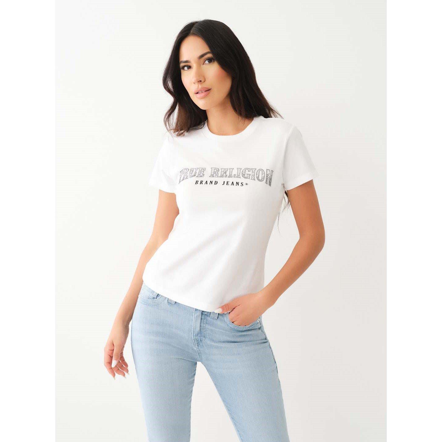 True Religion Slim Crew Neck Logo T Shirt