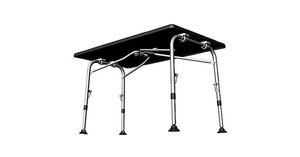 WestfieldPerformance Superb 115 Campingtafel  (Grijs/aluminium, 115 x 70 cm)