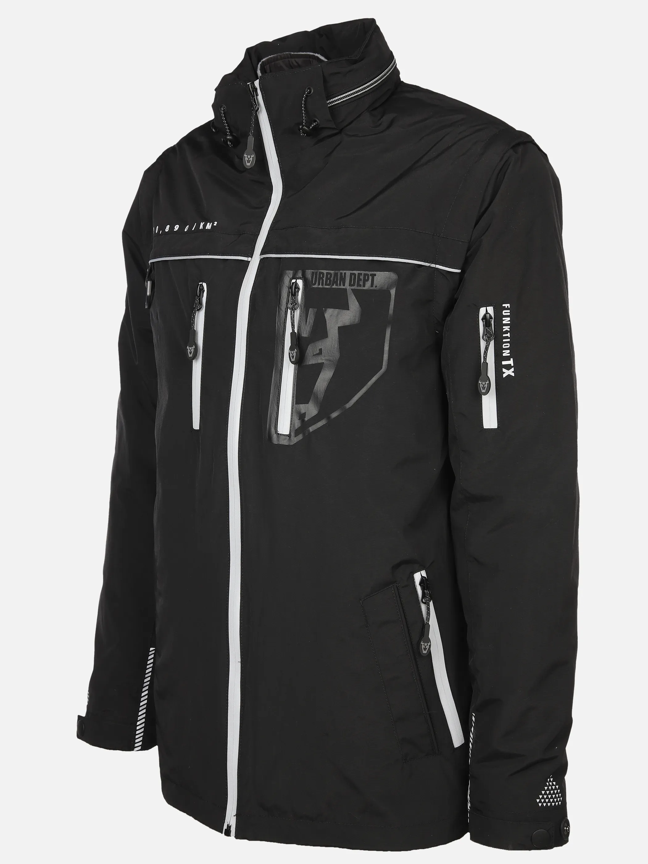 Herren Funktionsjacke 4in1 mit vielen Details