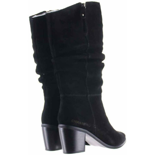 Chika 10 - Bota alta -POLO 03 con tacón para mujer color negro Negro
