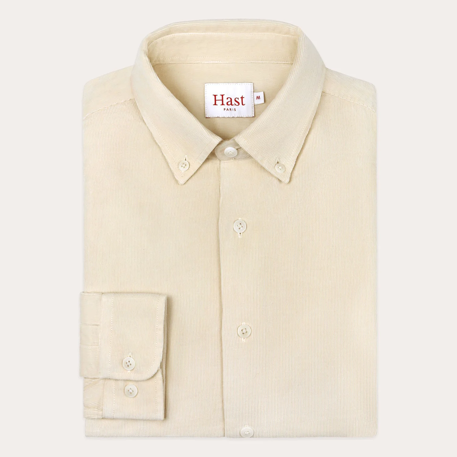Ecru corduroy shirt