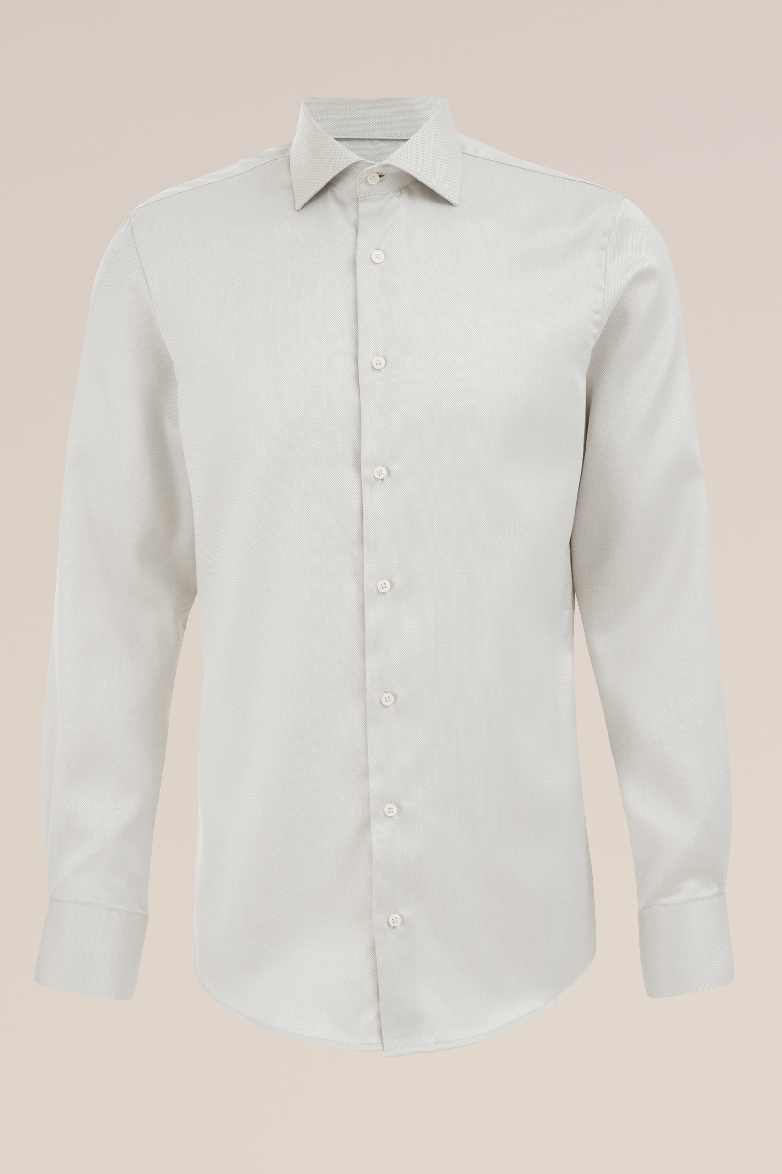 slim fit overhemd met structuur WE Fashion Lichtgroen