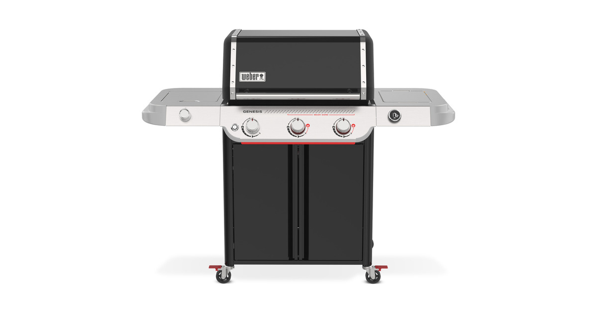 WeberGenesis E-335W gasbarbecue  (Zwart, 3 branders, 2 Boost-branders, Sear Zone, Propaan)