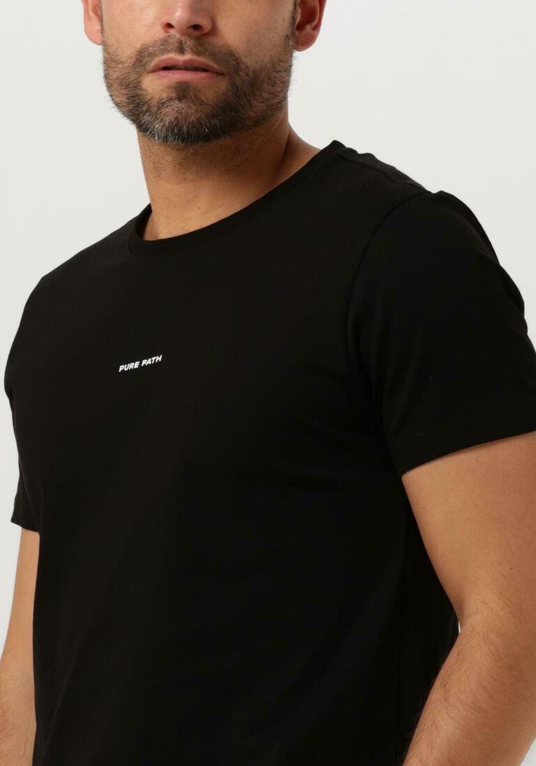 PURE PATH zwarte pure path t-shirt pure logo t-shirt