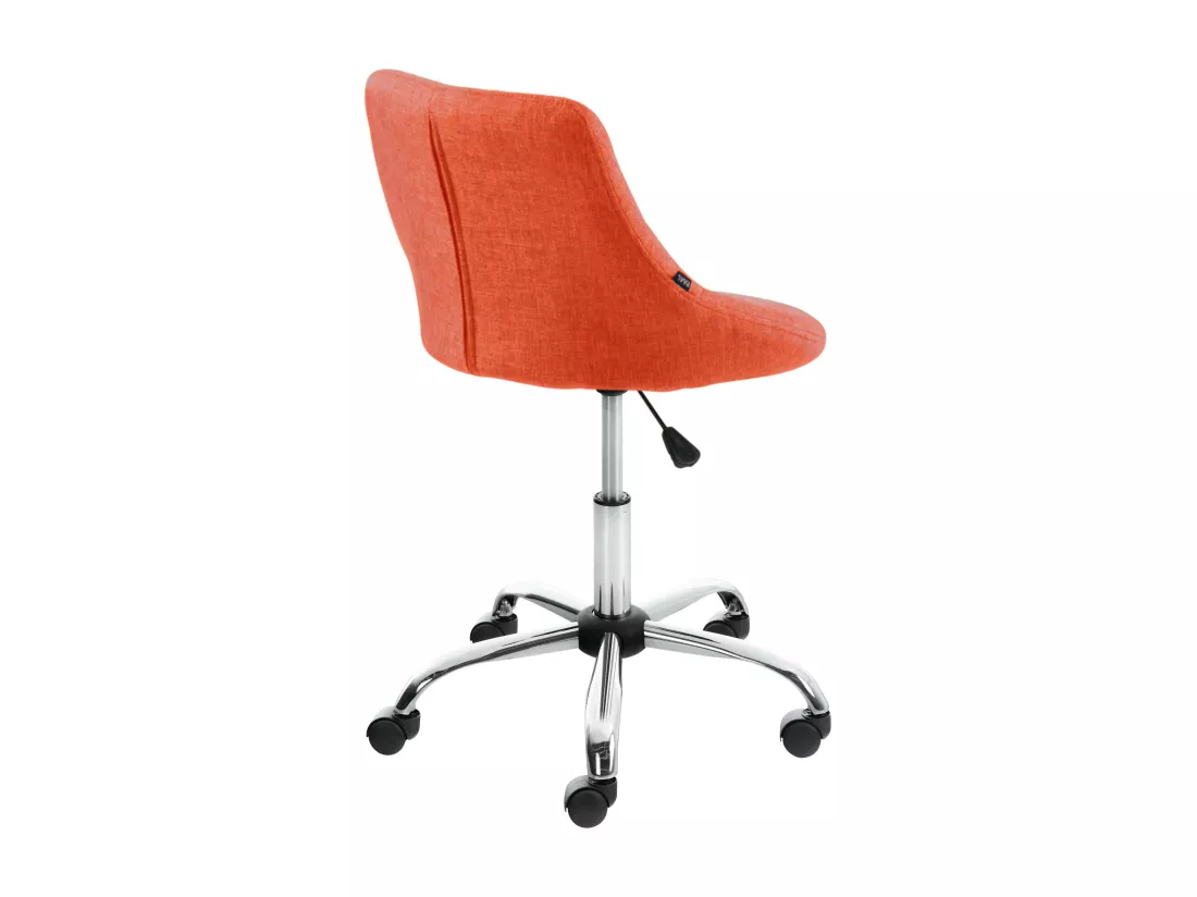 Tabouret de bureau - Tissu - Orange - Lazio