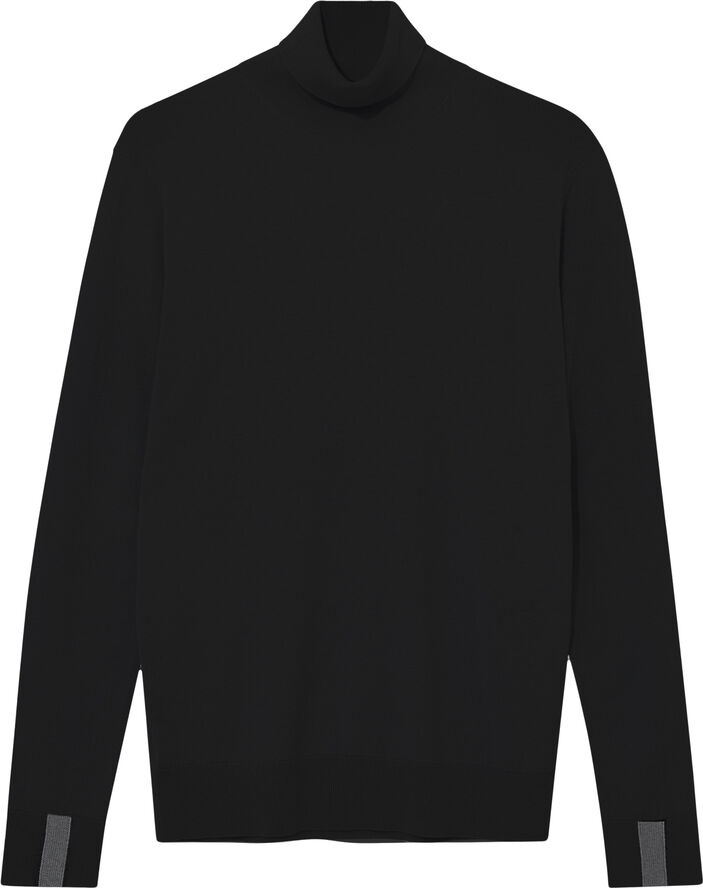 Mos Mosh Gallery MMGAdam Soft Roll Neck Knit Black