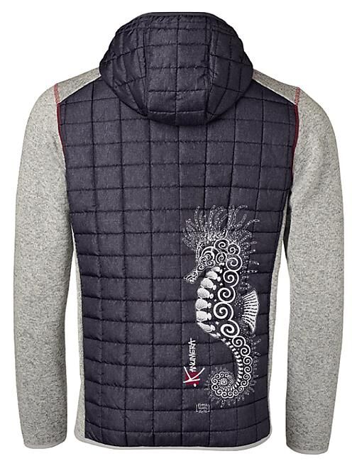 KANUMERA - VESTE TRICOTEE HYBRID HIPPOCAMPE HOMME