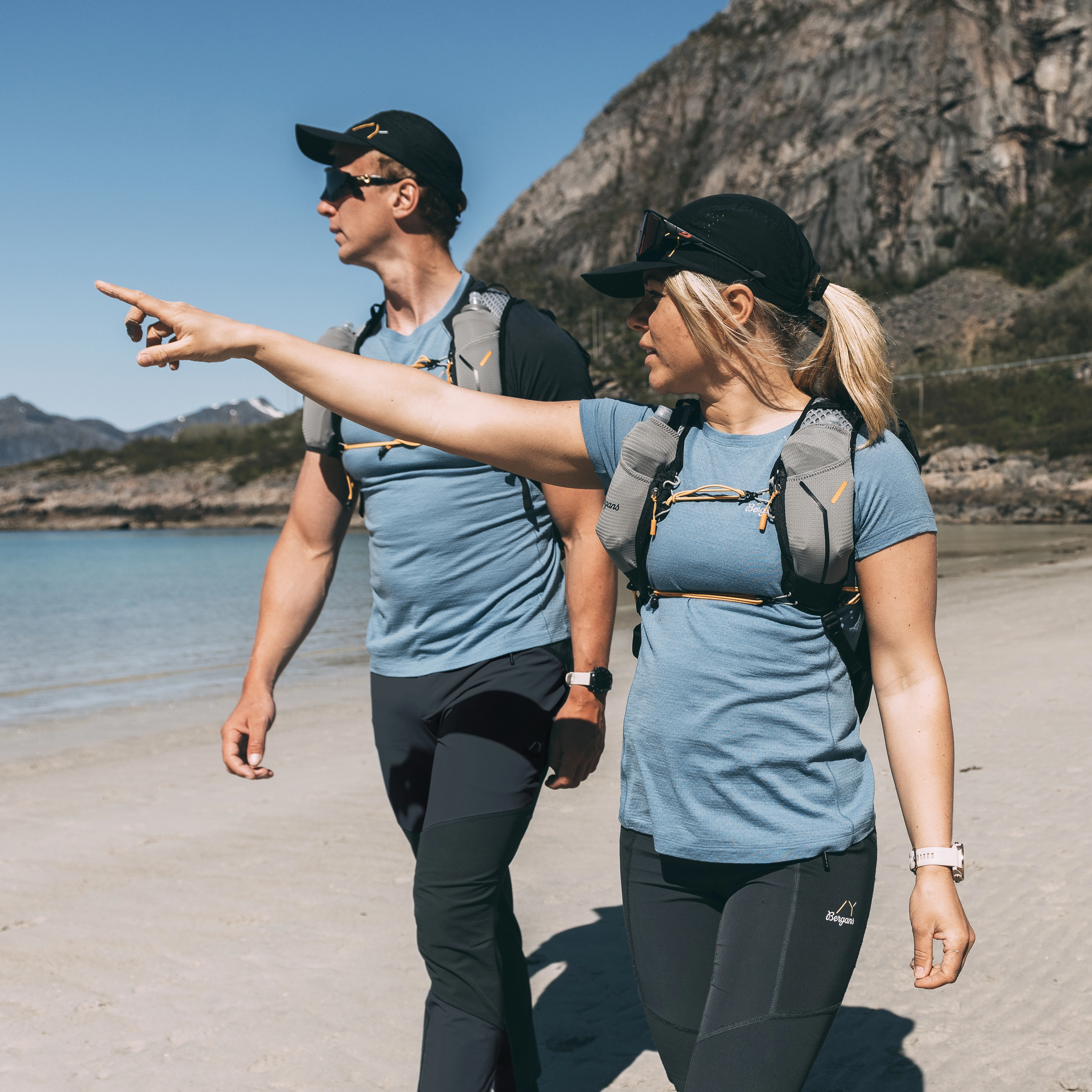 Y LightLine Merino Tee Women Elemental Blue