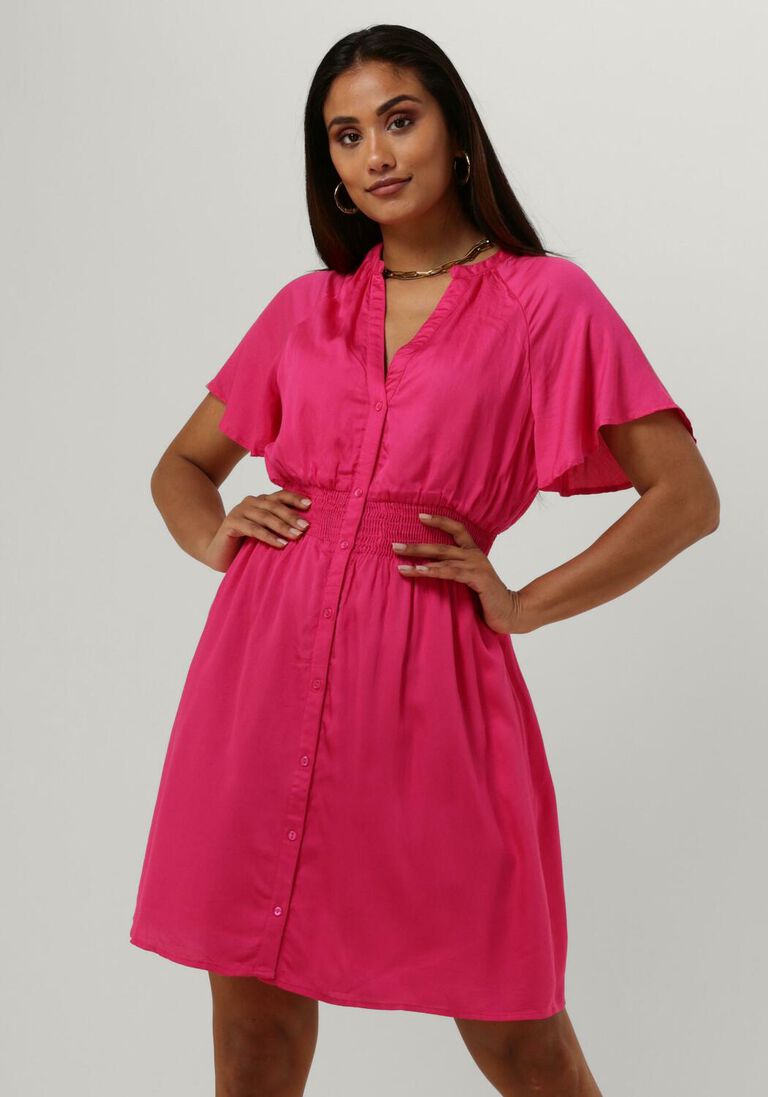 FREEBIRD fuchsia freebird mini jurk wv-satin-vis-23-2