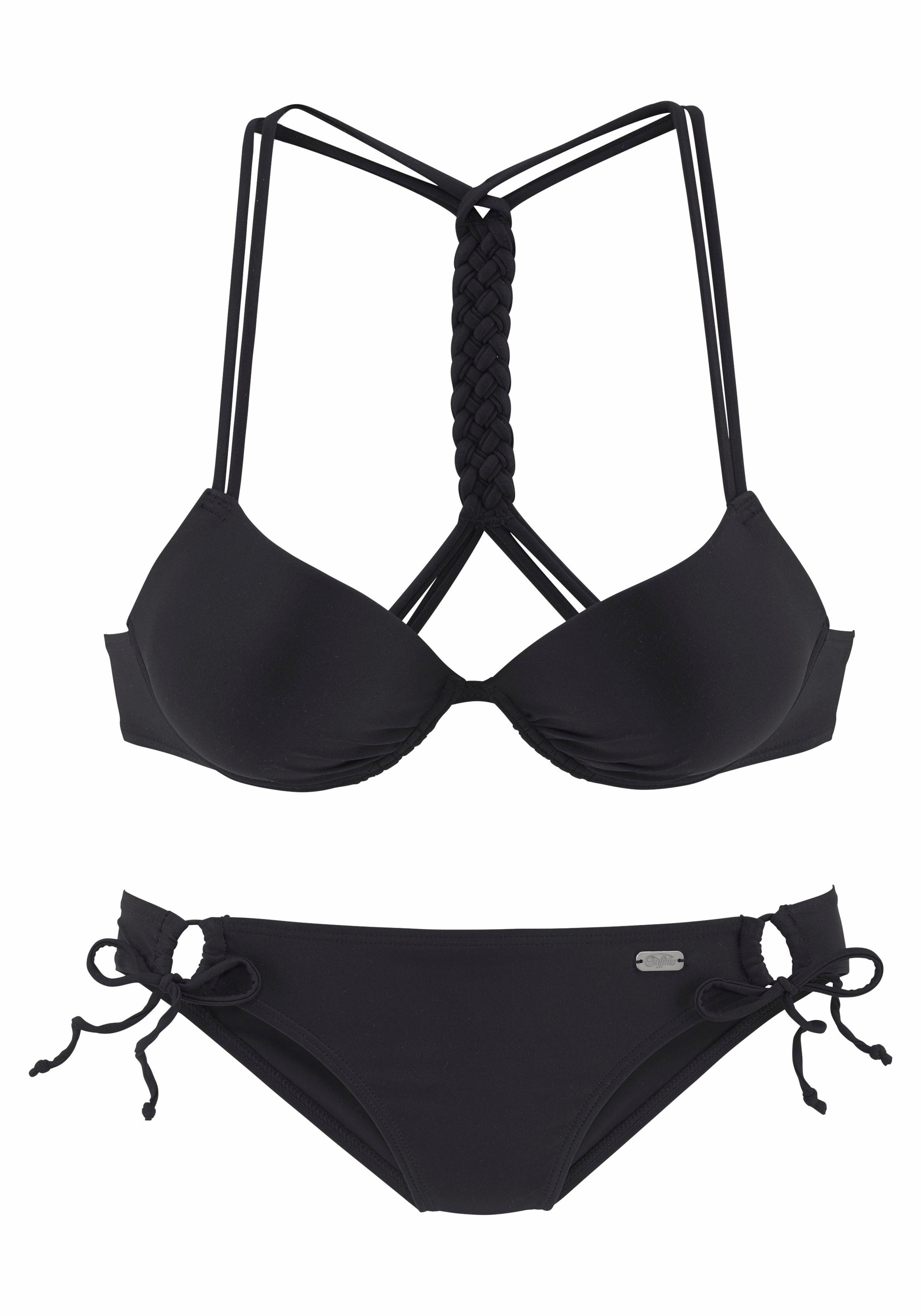 Buffalo Push-Up-Bikini , mit geflochtenem Rückendetail
