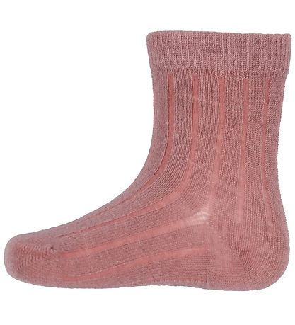 Minymo Socken - Rib - 3er-Pack - Orchid Haze
