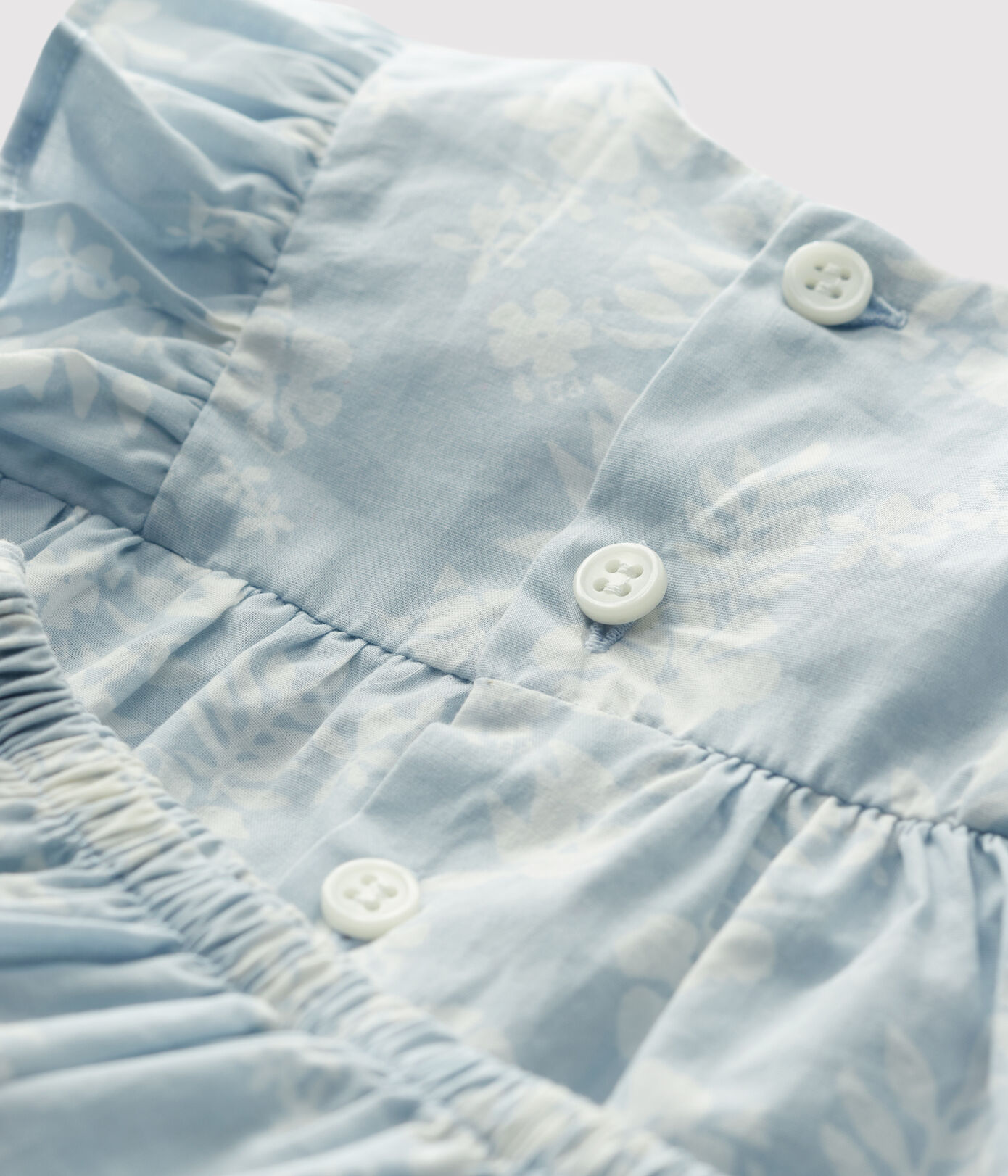 Robe avec bloomer imprimé Hawaï en popeline bio bébé