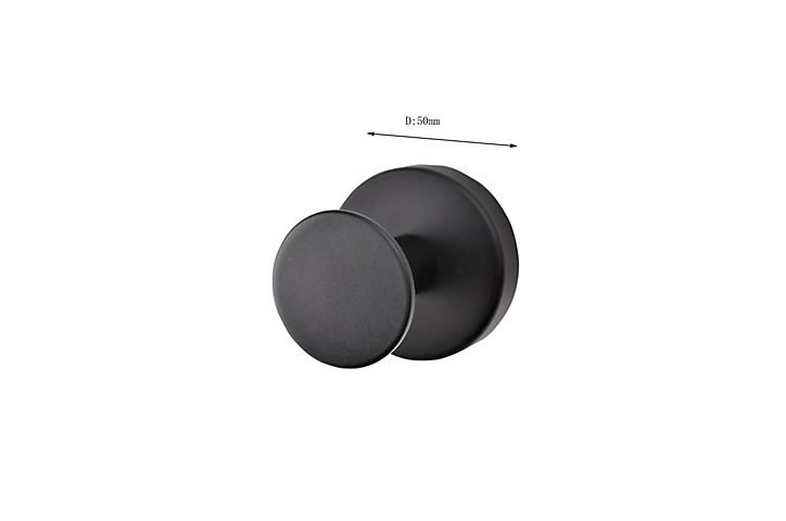 Lot de 3 patères inox blanc/gris/noir à fixer 1 tête