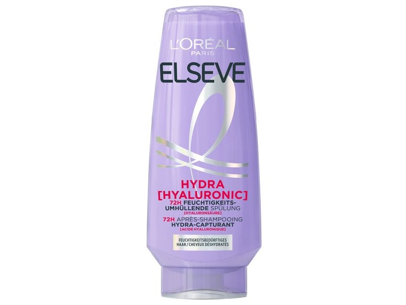 L'Oréal Elsève Haarspülung Hydra Hyaluronic 72H 200 ml Conditioner entwirrt das Haar und versorgt es für 72h mit Feuchtigkeit