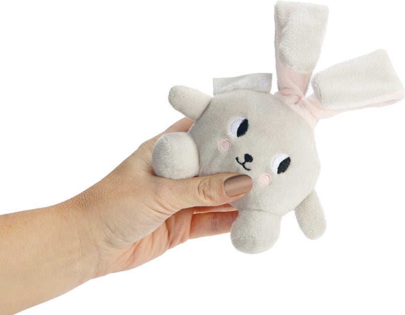 Beeztees hondenspeelgoed knuffel Canina puppy grijs 15 x 9 x 4 cm