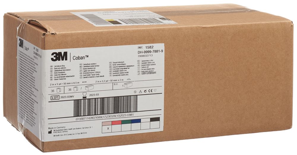 COBAN Elastische Binde selbsthaftend 5.1cmx4.57m hautfarben 36 Stk