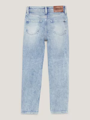 Jeans desbotados de arquivo para ambos os sexos