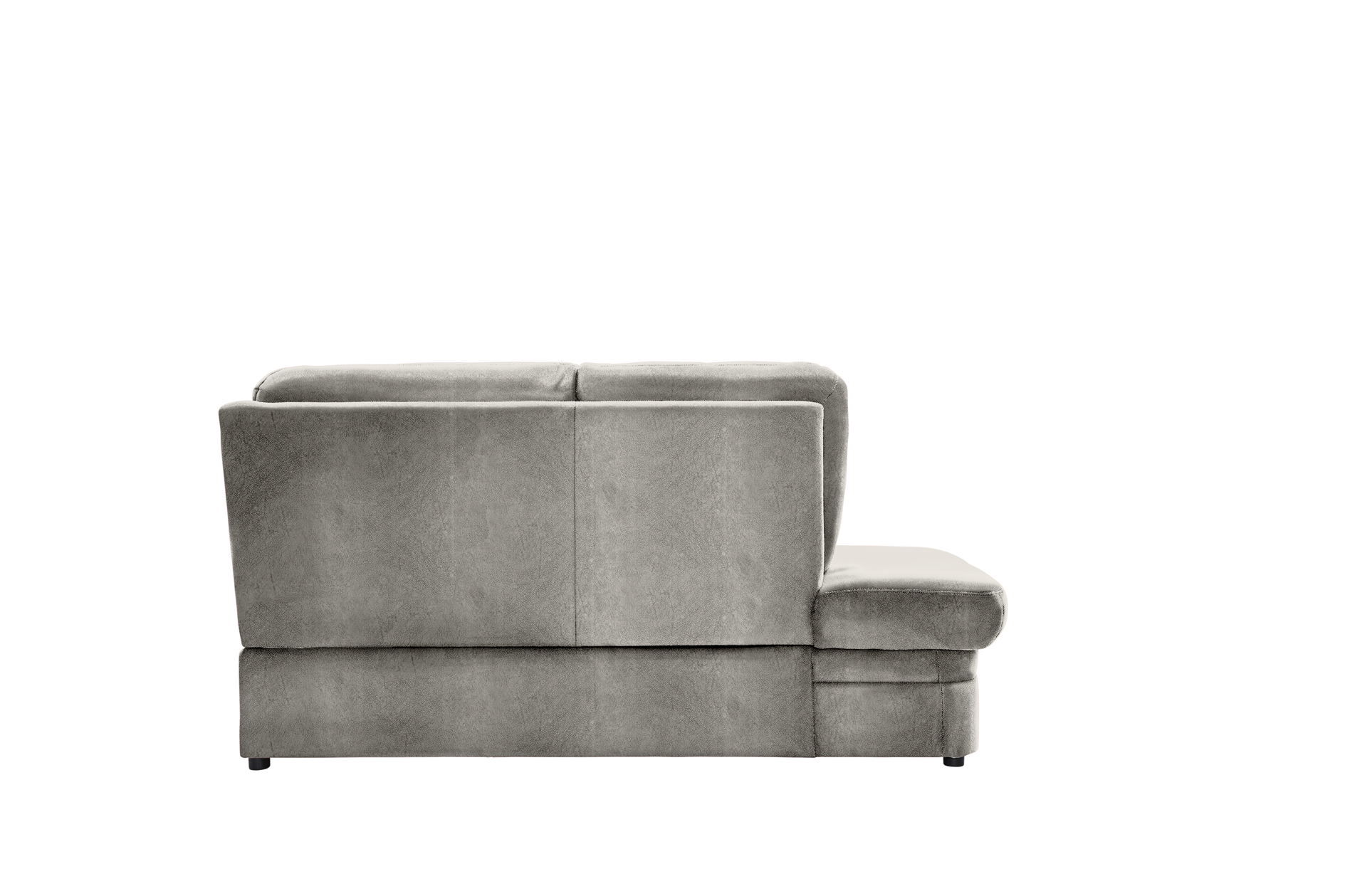 polsterpower Ecksofa - Saddle alu - Basismodell - Ottomane links