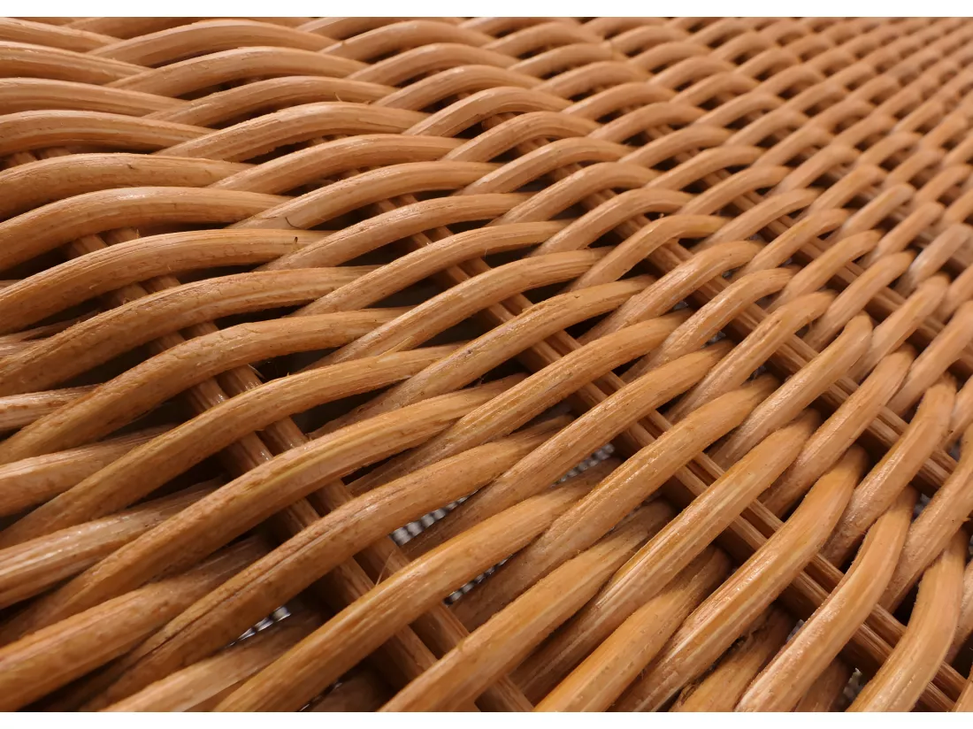 Coffre de rangement Genua Rattan, doré