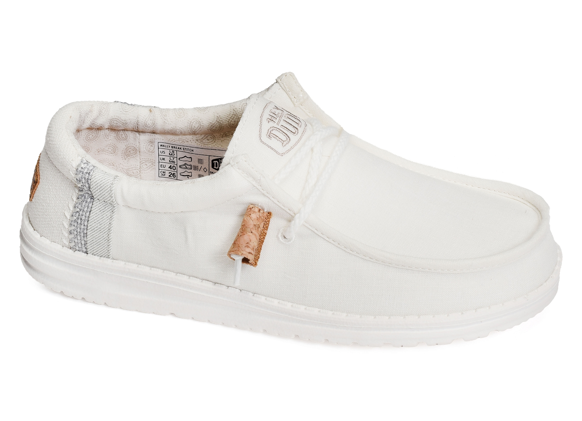 Wally breack stitch blanc