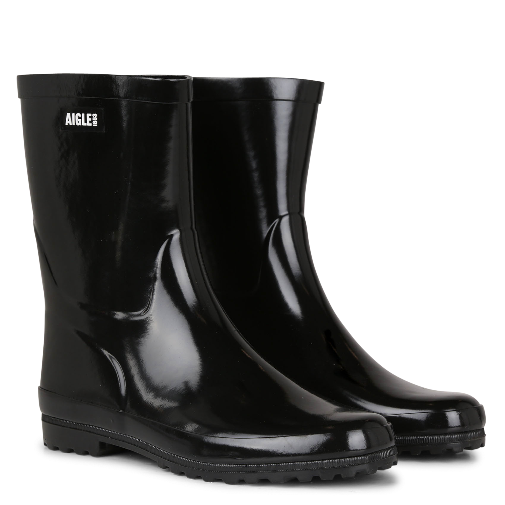 ELIOSA - Bottines de pluie vernis | Noir