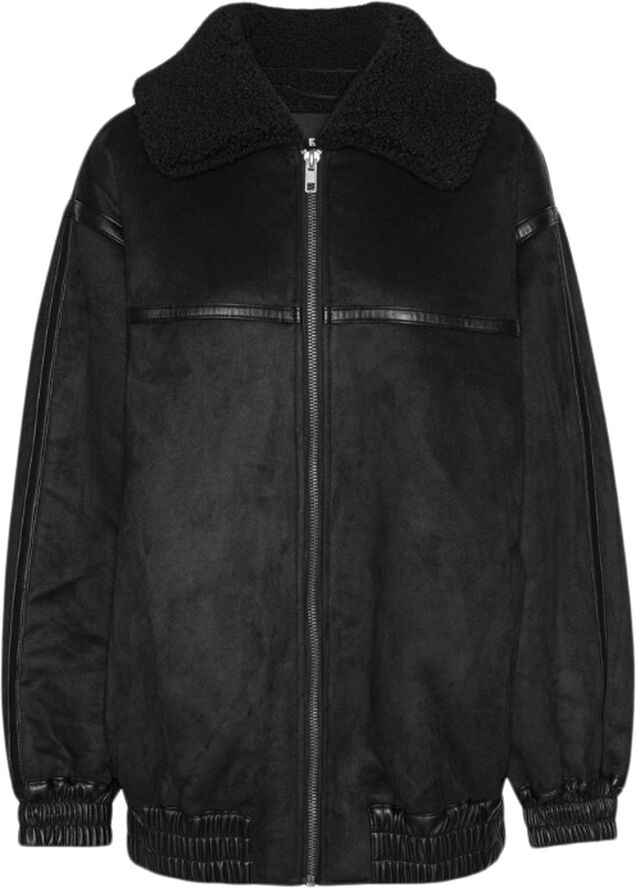 ROTATE Birger Christensen OVERSIZED BOMBER JACKET Black
