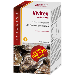 Fytostar Vivirex Oesterextract Capsules 120CP