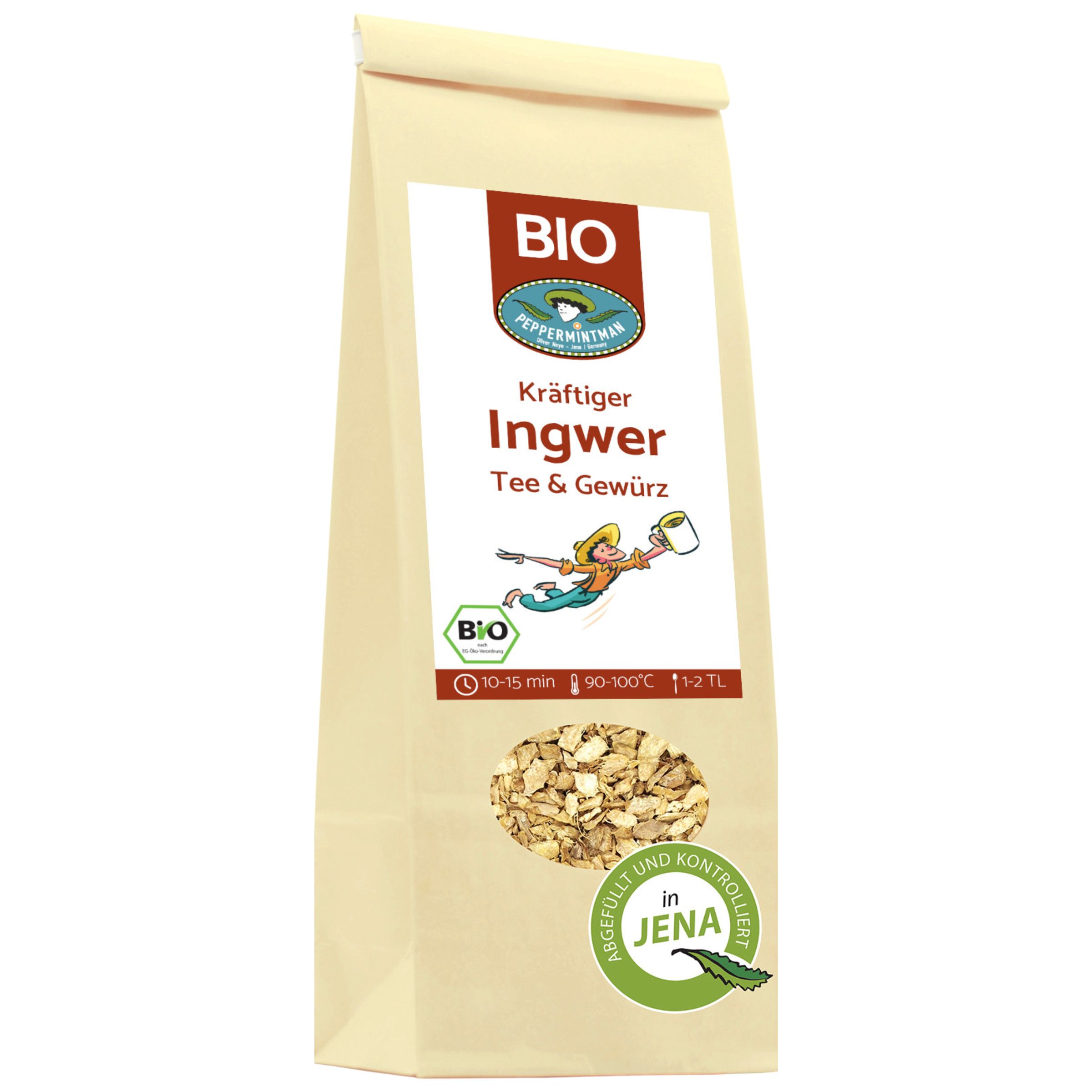 PEPPERMINTMAN Ingwer-Tee, Bio