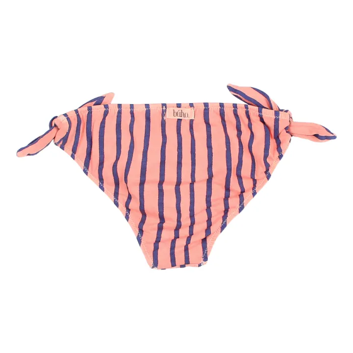 Búho Culotte de Bain Coton Bio Rayée | Rose