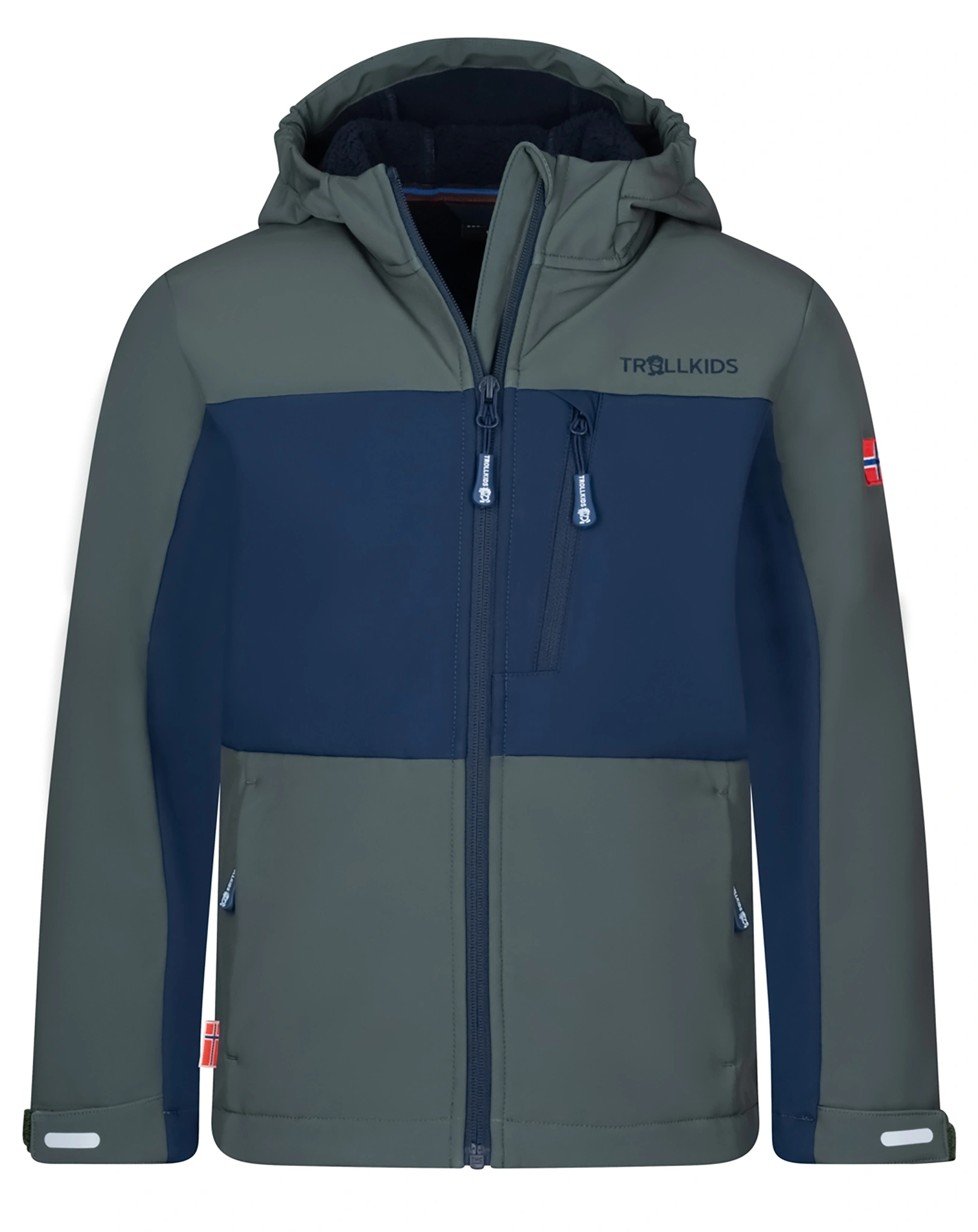 Winter SoftshelljaKids BERGSFJORD in ivy/navy