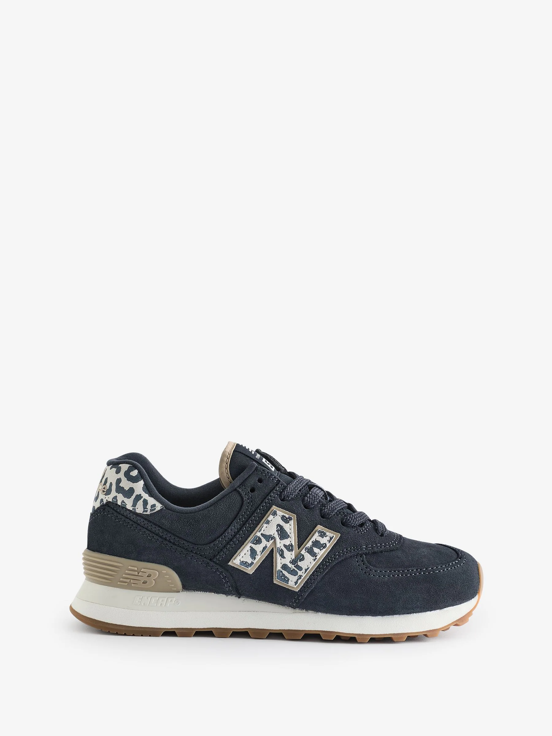 Zwart chroom - New Balance 574 damessneakers