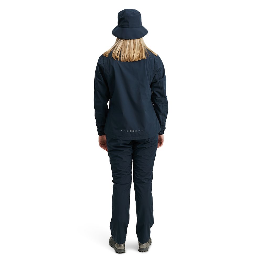 Links Stretch Regnjakke Dame Navy