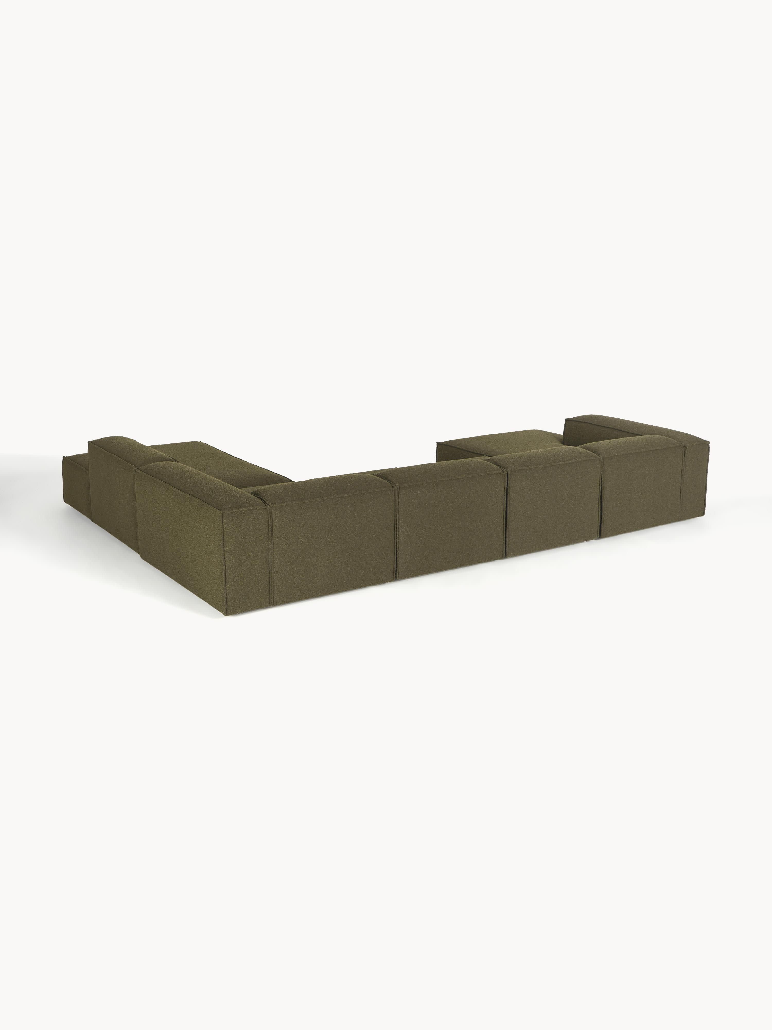 Modulaire U-bank Lennon uit bouclé