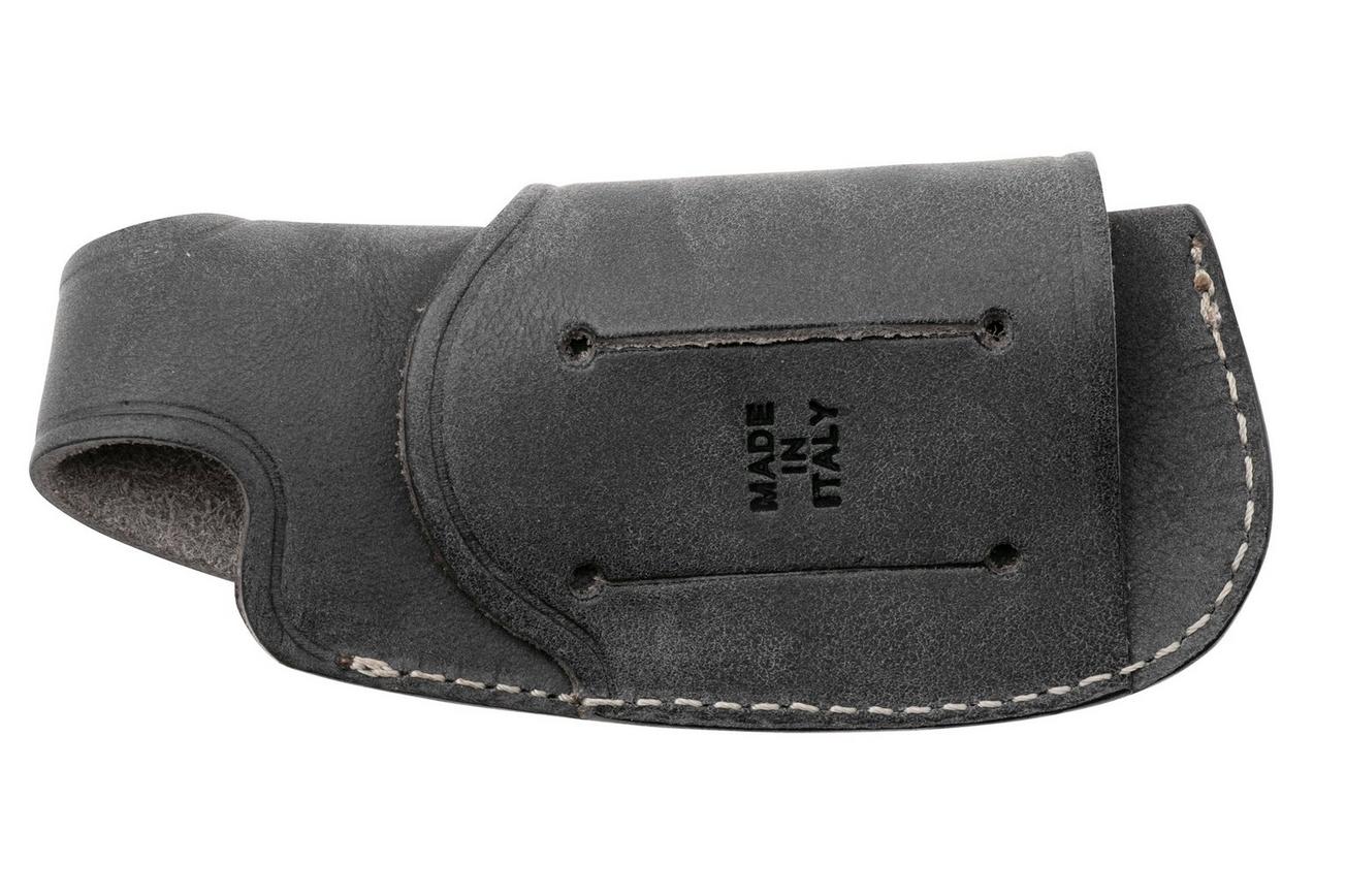 LionSteel Leather Sheath 900FDV4 BL horizontaal/verticaal multicarry, riemfoedraal, blauw leer