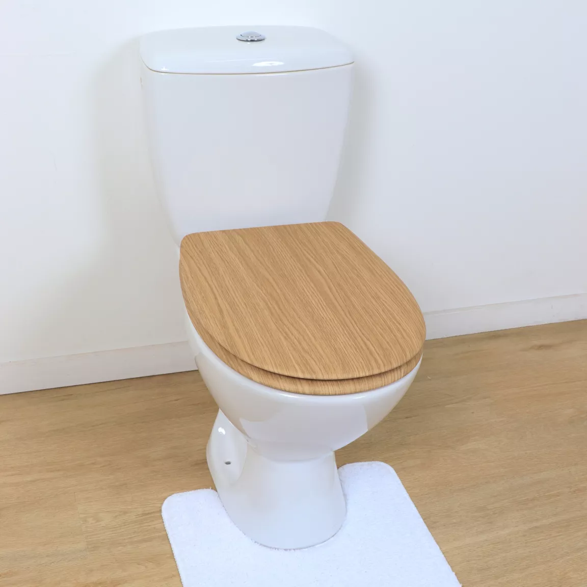 Abattant WC 18 pouces MDF Façon Chêne Beige