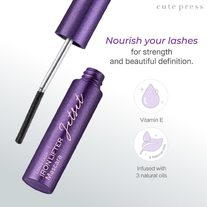 Cute Press - Jet Set Long Lash Iron Lifter Mascara