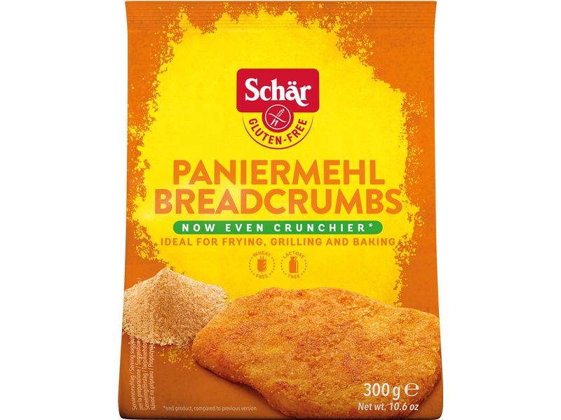 Dr.Schär Paniermehl Breadcrumbs glutenfrei 300 g Glutenfreies Mehl für eine krosse Panade