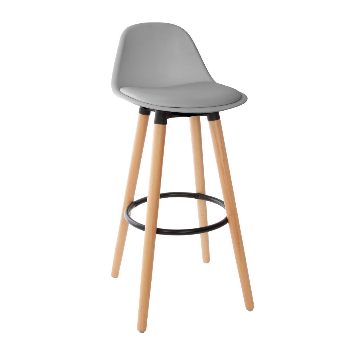 CHAISE DE BAR MAXON GRIS