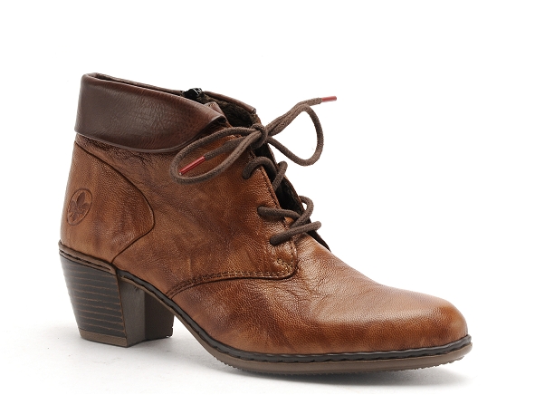 Rieker boots bottine talons femme y2131 marron