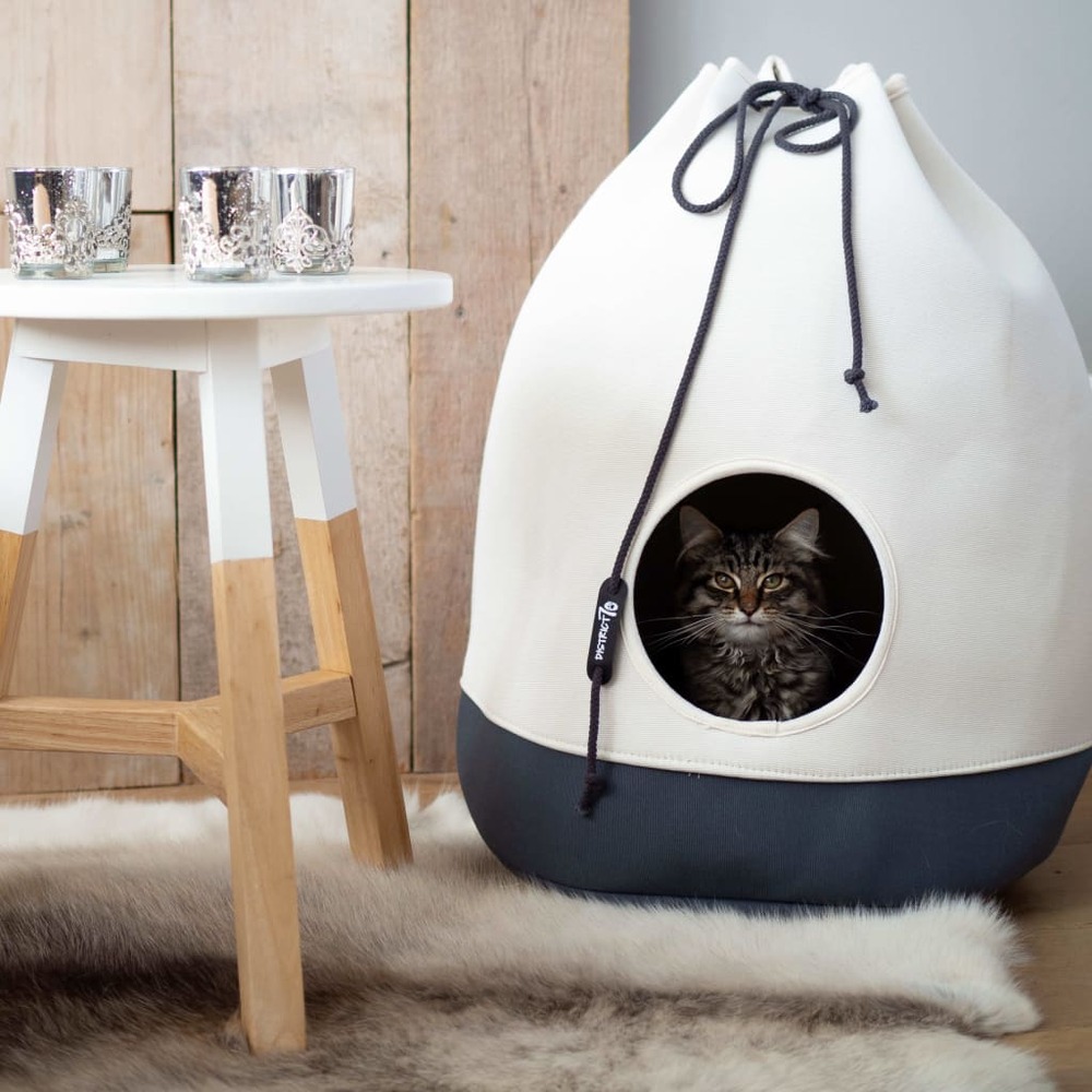 Lit/sac pour chats casa gris foncé