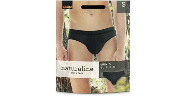Naturaline Herren Slip Schwarz S